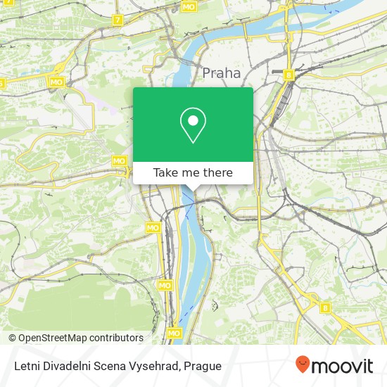 Letni Divadelni Scena Vysehrad map