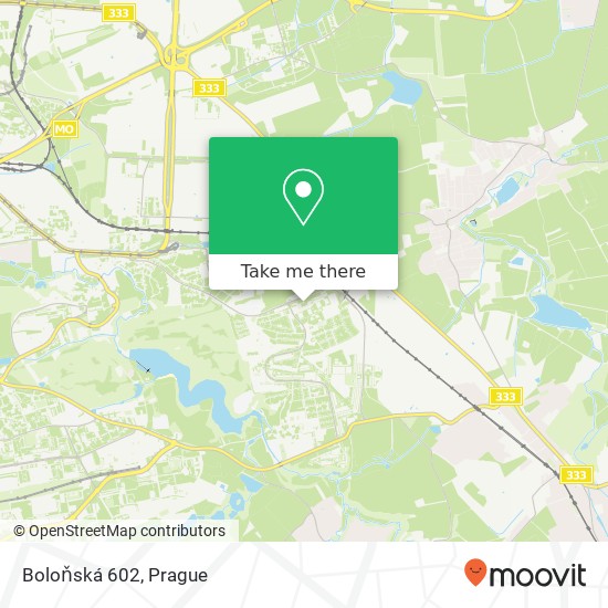 Boloňská 602 map