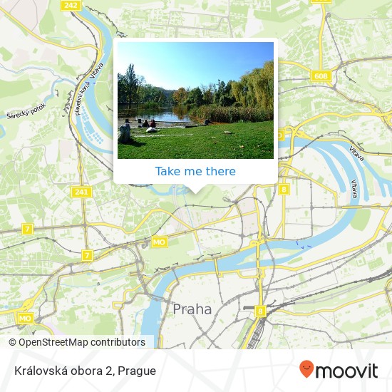 Královská obora 2 map