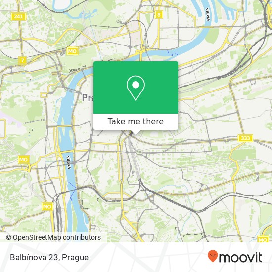 Balbínova 23 map