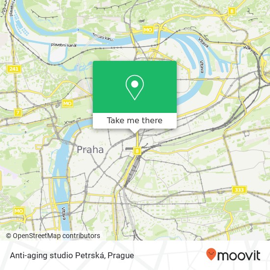 Anti-aging studio Petrská map