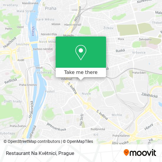 Restaurant Na Květnici map