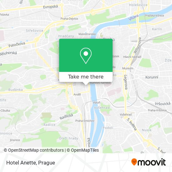 Hotel Anette map