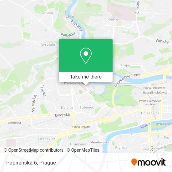 Карта Papírenská 6