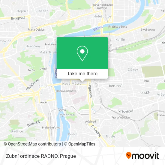 Карта Zubní ordinace RADNO