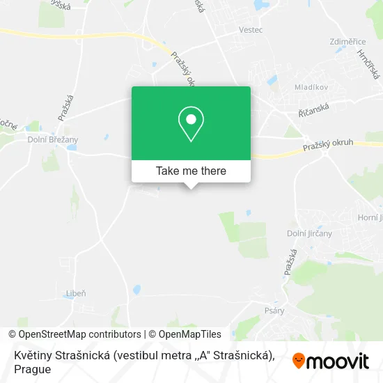 Květiny Strašnická (vestibul metra ,,A" Strašnická) map