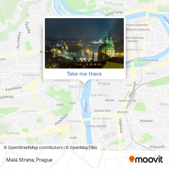 Карта Malá Strana