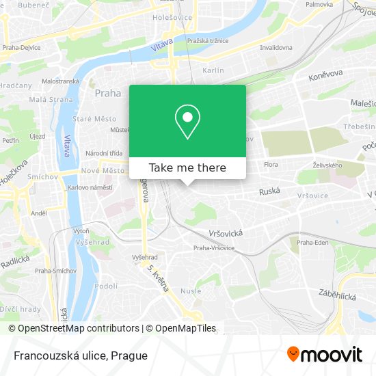 Francouzská ulice map