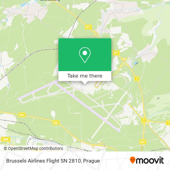 Brussels Airlines Flight SN 2810 map