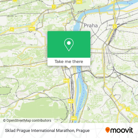 Sklad Prague International Marathon map