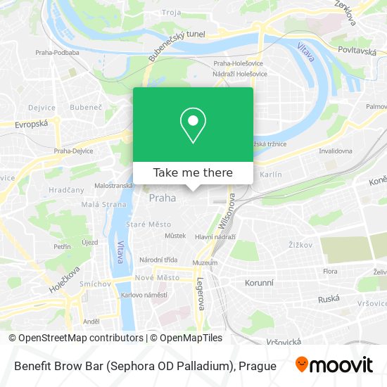 Карта Benefit Brow Bar (Sephora OD Palladium)