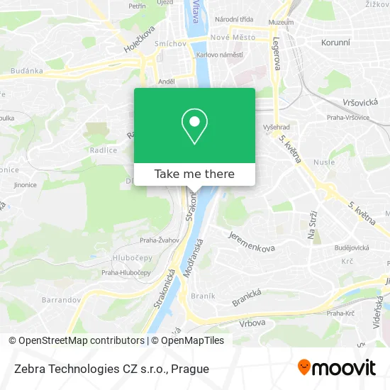 Карта Zebra Technologies CZ s.r.o.