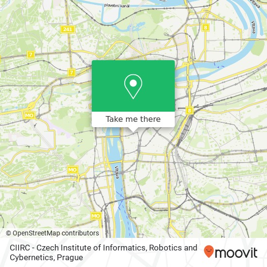 CIIRC - Czech Institute of Informatics, Robotics and Cybernetics map