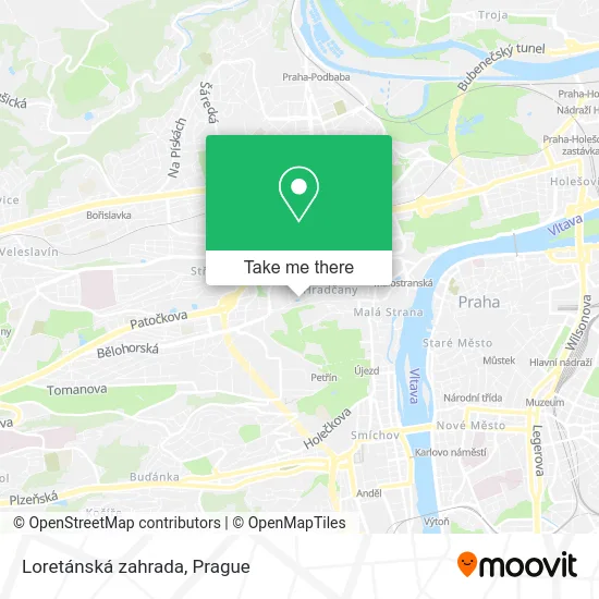 Карта Loretánská zahrada