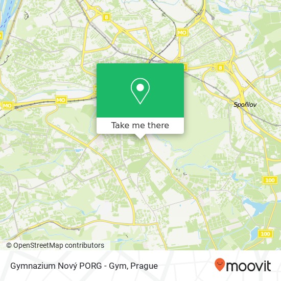 Gymnazium Nový PORG - Gym map