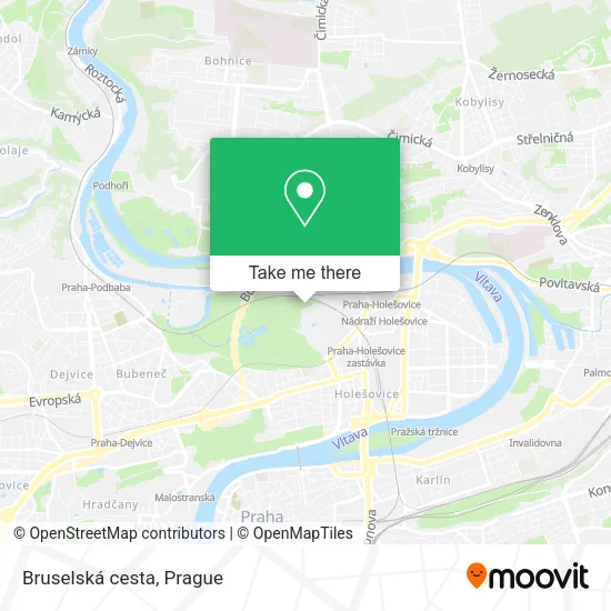 Карта Bruselská cesta