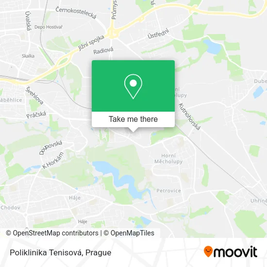 Карта Poliklinika Tenisová