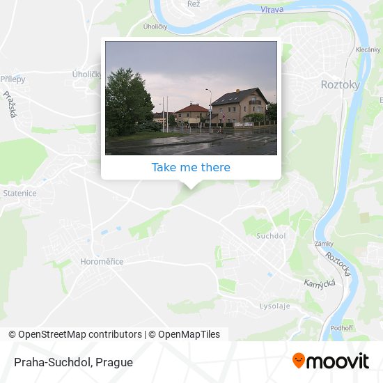 Praha-Suchdol map