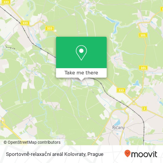 Sportovně-relaxační areál Kolovraty map