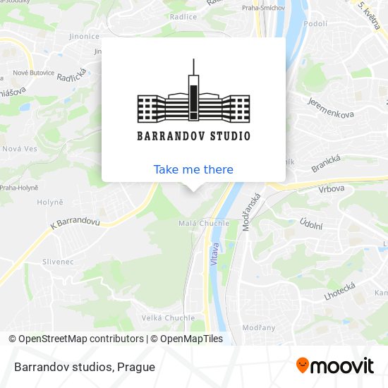 Barrandov studios map