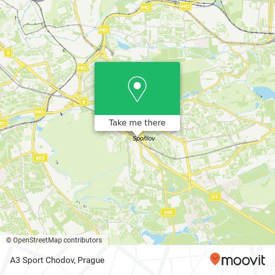A3 Sport Chodov map