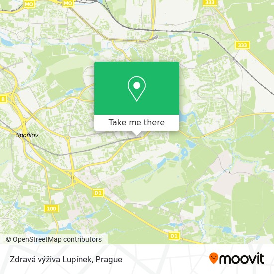 Zdravá výživa Lupínek map