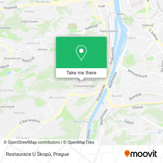 Карта Restaurace U Škopů