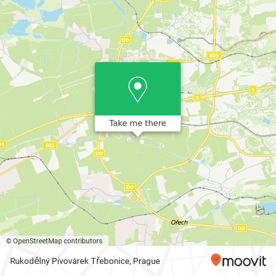 Rukodělný Pivovárek Třebonice map