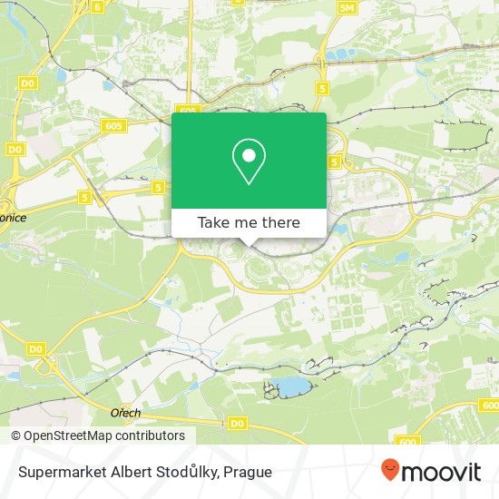 Карта Supermarket Albert Stodůlky