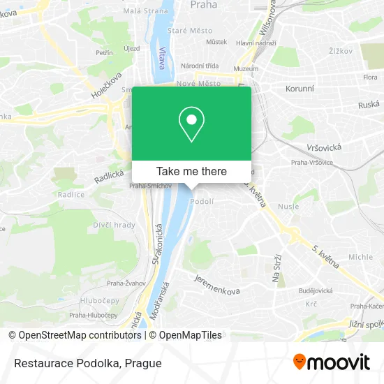 Карта Restaurace Podolka