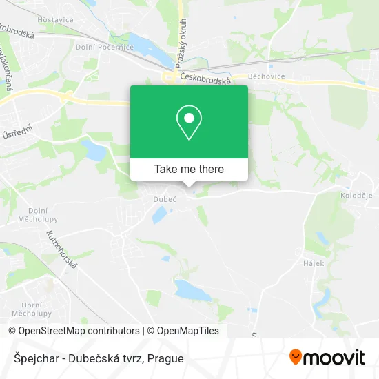 Špejchar - Dubečská tvrz map