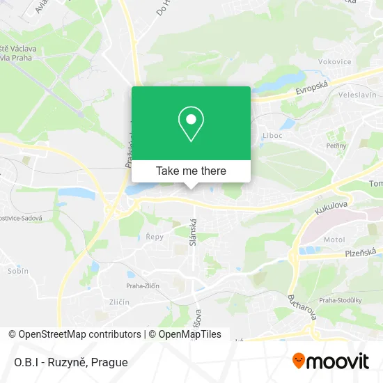 Карта O.B.I - Ruzyně