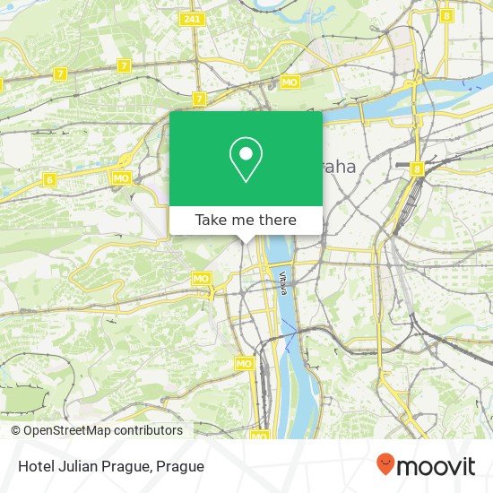 Hotel Julian Prague map