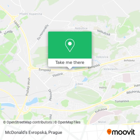 Карта McDonald's Evropská