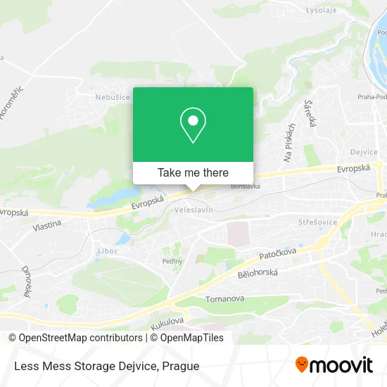 Карта Less Mess Storage Dejvice