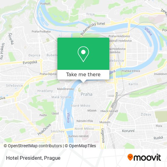 Hotel President map