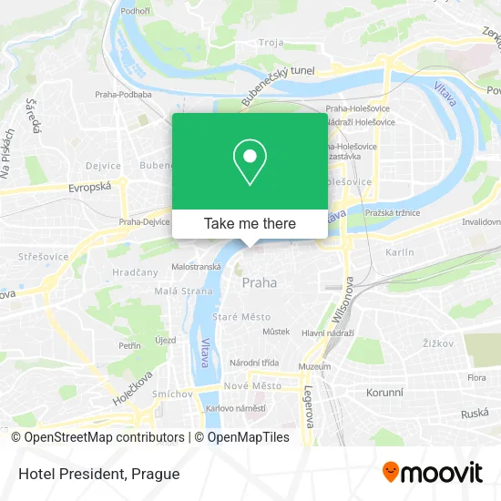 Карта Hotel President