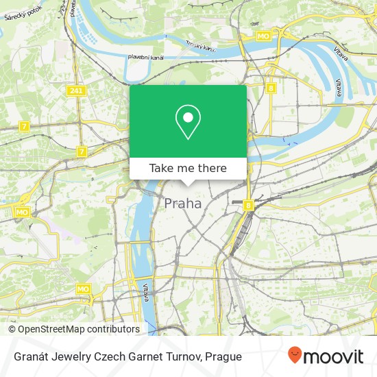 Granát Jewelry Czech Garnet Turnov map