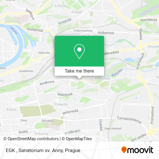 Карта EGK , Sanatorium sv. Anny