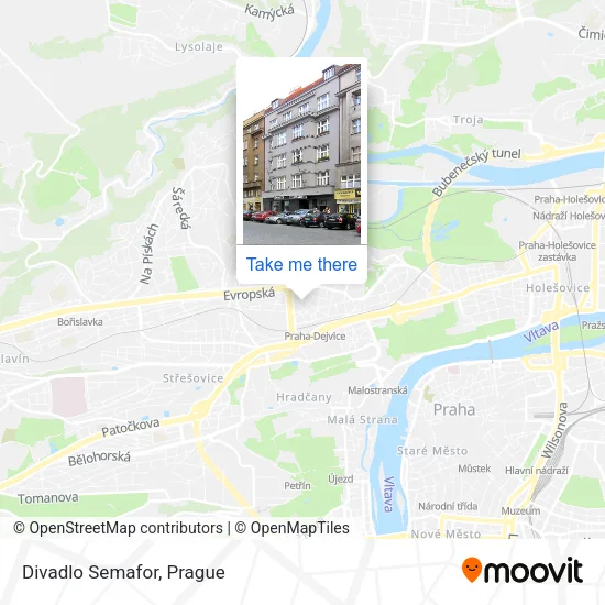 Divadlo Semafor map