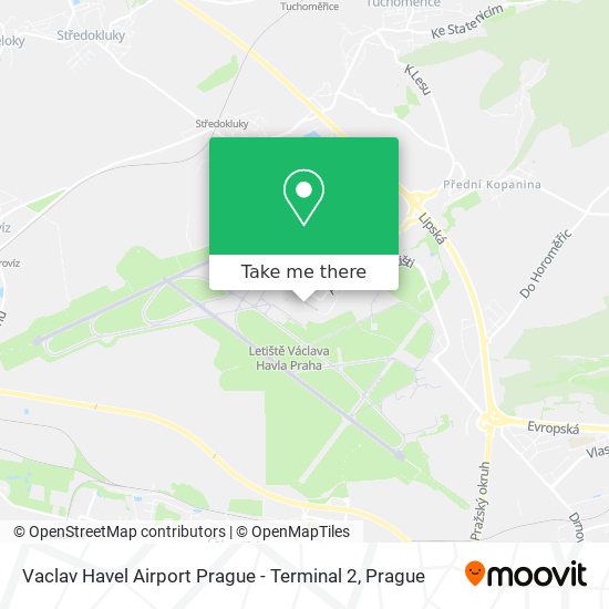 Vaclav Havel Airport Prague - Terminal 2 map