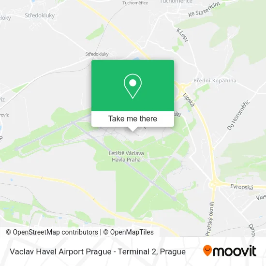 Карта Vaclav Havel Airport Prague - Terminal 2