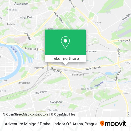 Adventure Minigolf Praha - Indoor O2 Arena map