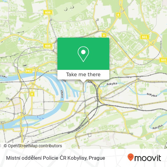 Místní oddělení Policie ČR Kobylisy map