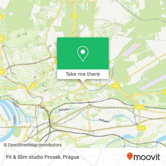 Fit & Slim studio Prosek map