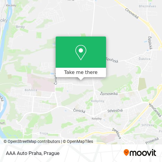 AAA Auto Praha map