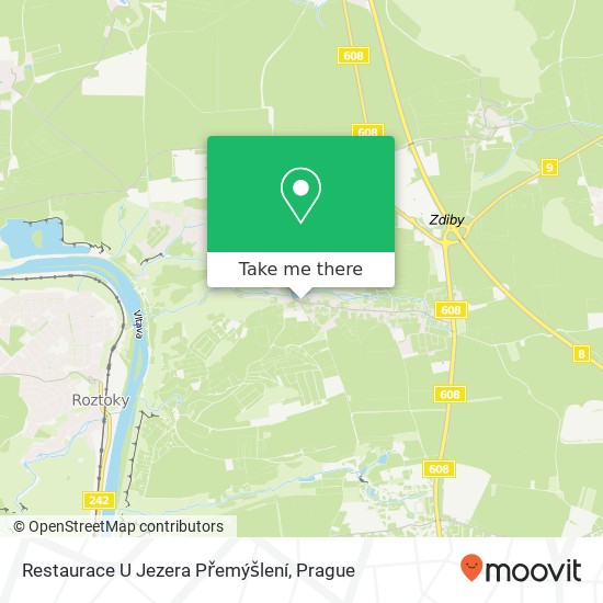 Restaurace U Jezera Přemýšlení map