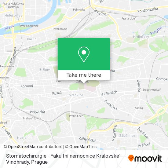 Stomatochirurgie - Fakultní nemocnice Královske´ Vinohrady map