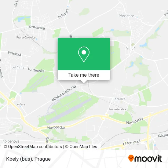 Карта Kbely (bus)