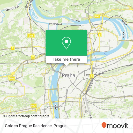 Golden Prague Residence map